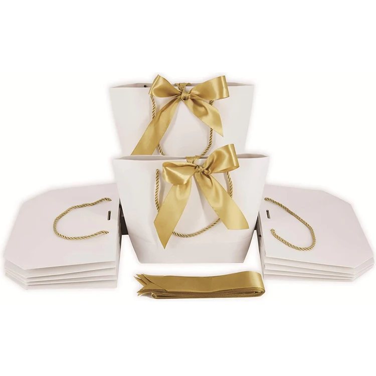 Free Sample Bulk Custom Colorful Printed Gift Bags Butterfly Fashion Luxury Carry PaperBag With Ribbon Handle