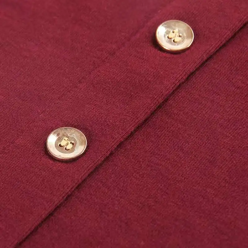 Fashion Autumn Winter High Waist Muslim Skirts Buttons Bodycon Sheath Long Skirt Women Solid Femme Pencil Skirts