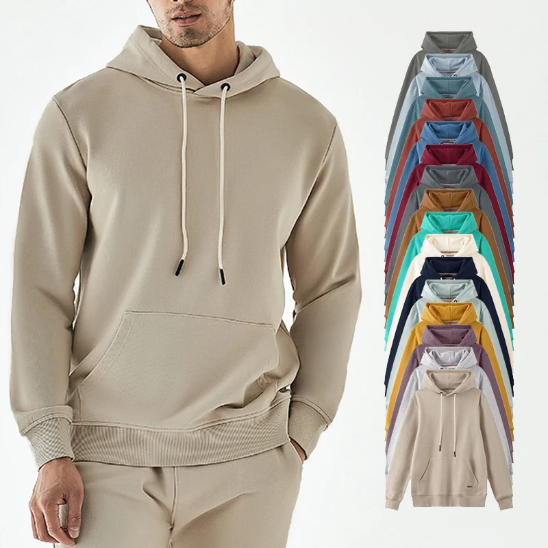 360G Heavyweight 100% Cotton Hoodie White Hoodies with 17 Colors Unisex Men and Womens Hoodies Pullover T Shirts with Hood