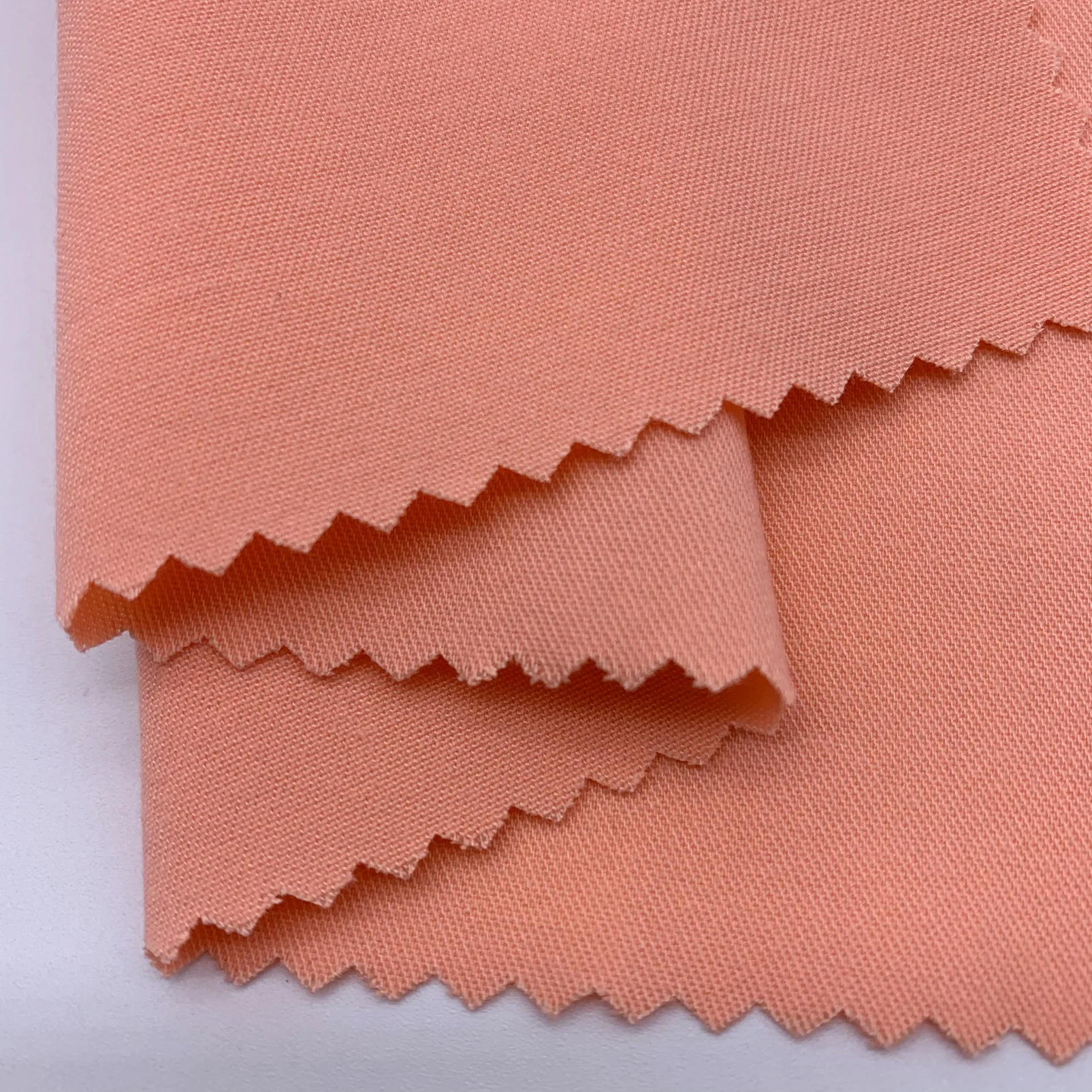 high quality twill cottony touch  63%polyester 33%rayon 4%spandex four way stretch fabric for dress coat