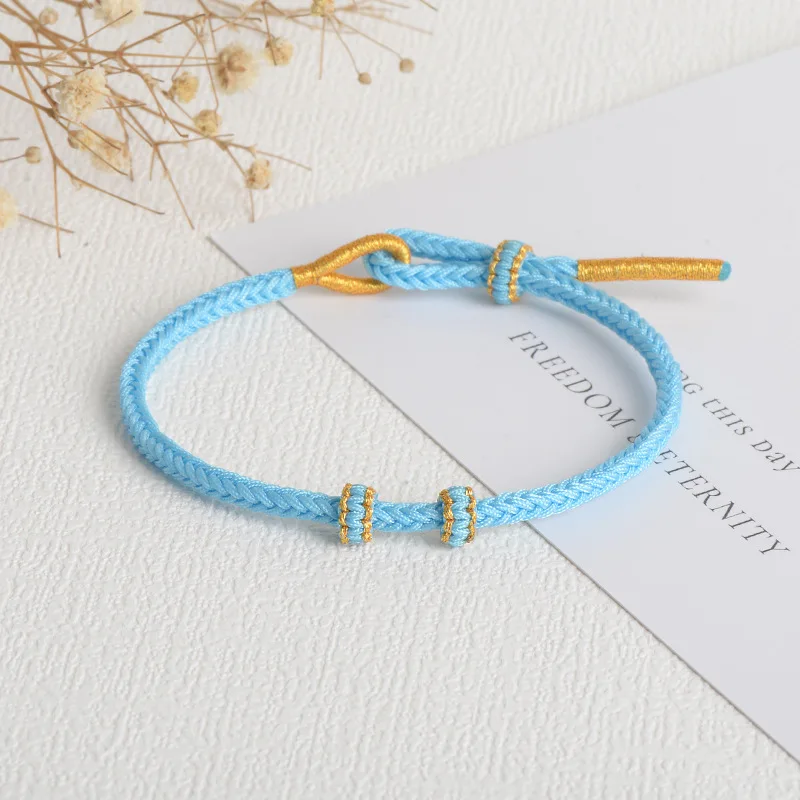 Bohemian Style Fashion Women Men Jewelry Couple Cotton Rope Handmade Woven Friendship Lucky Colorful String Charm Bracelet
