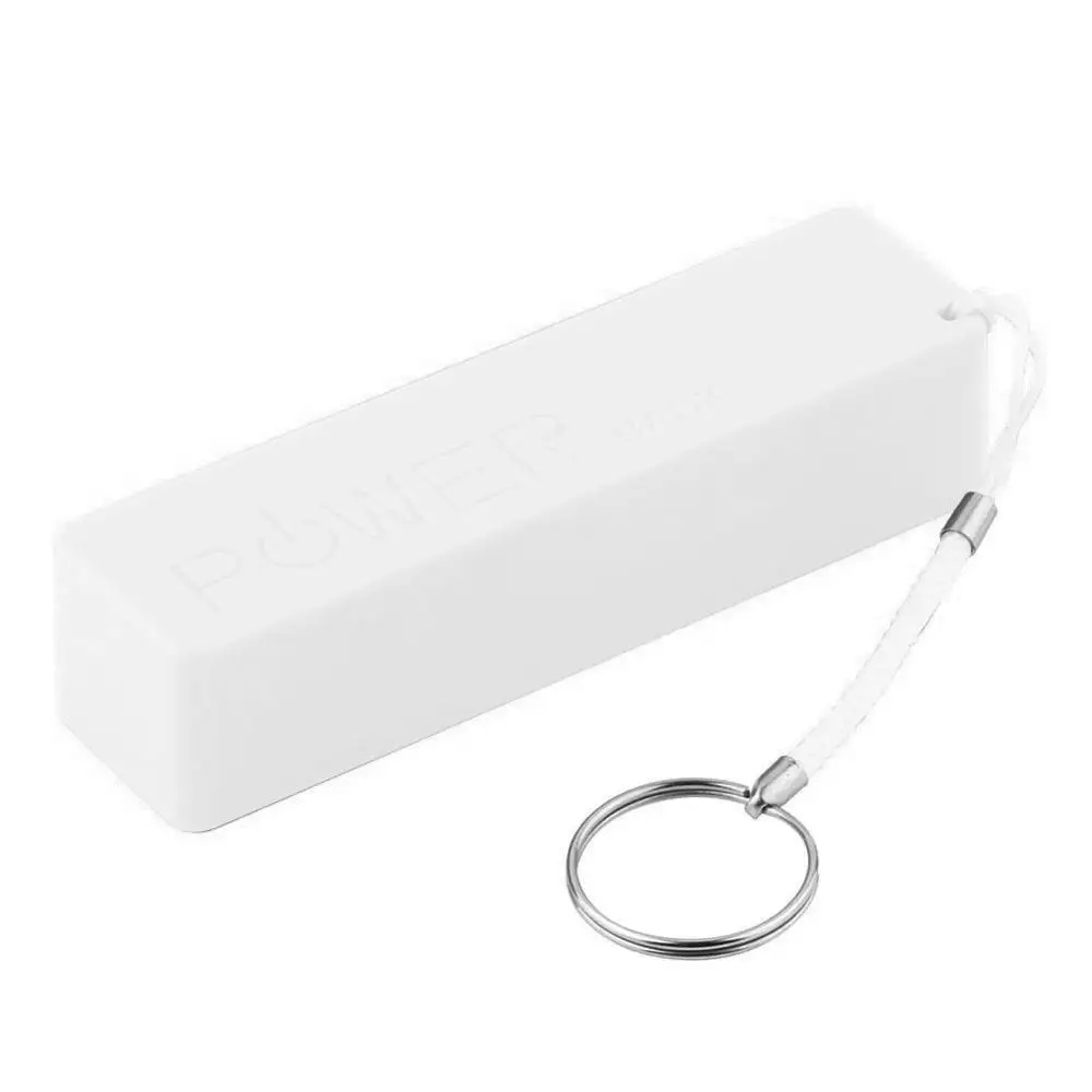  Внешний аккумулятор с брелоком для ключей портативный внешний 2600 мАч USB-портом упаковка зарядное устройство 18650 Без
