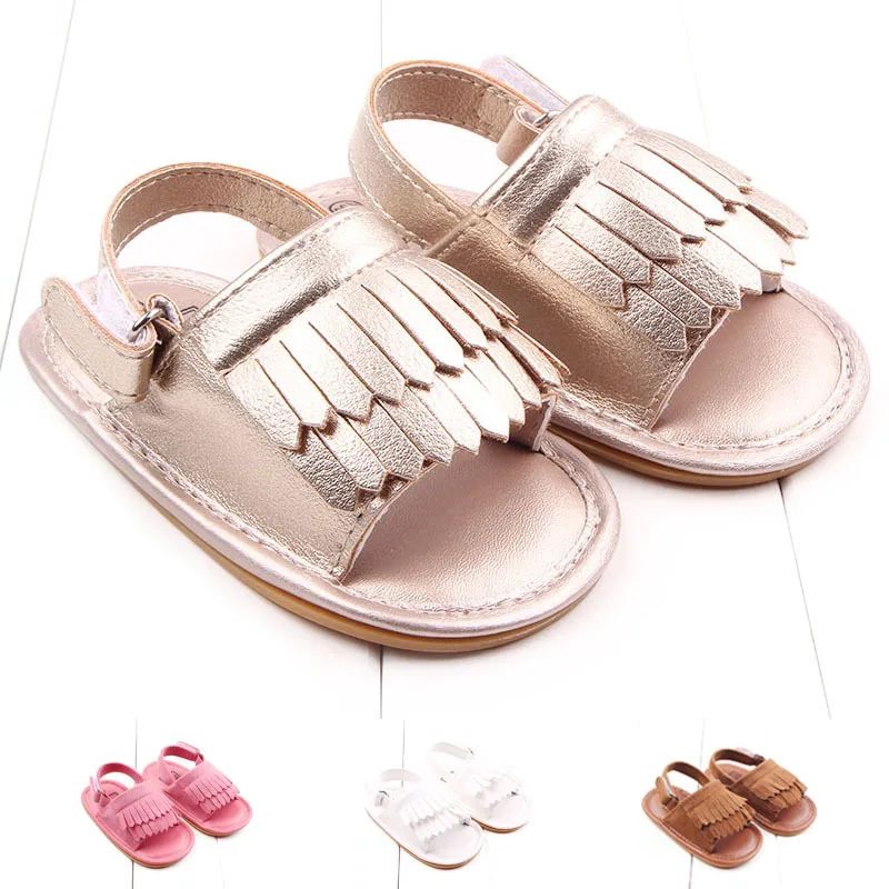 
2021 New Arrival Cute Frosted Tasseled Kids Shoes Sandals 