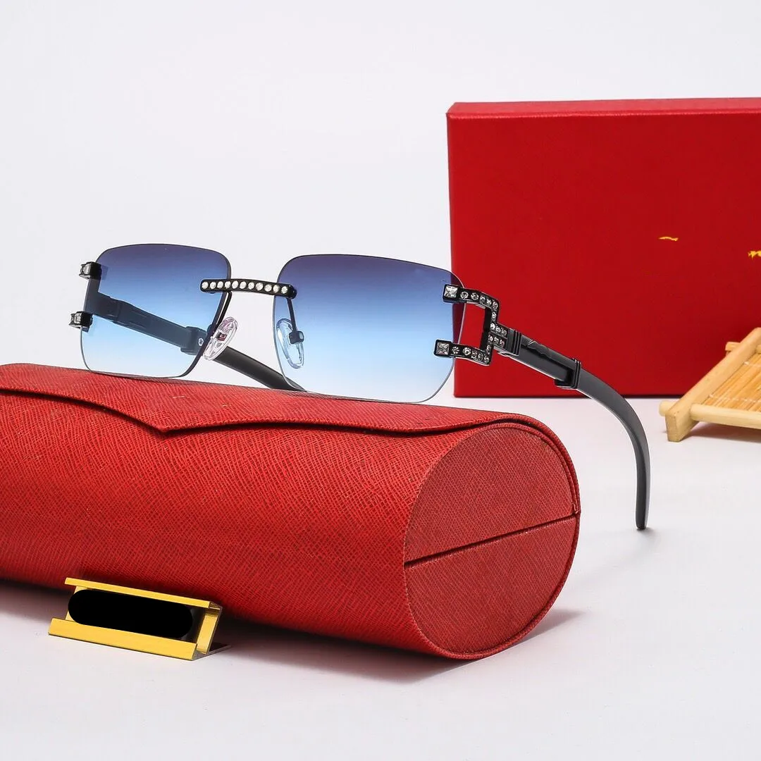Sunglass 2022 Women Men Sun Glasses Luxury Shades Wholesale Trendy Shade Rimless Sunglasses