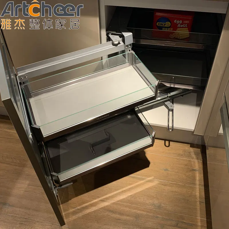 Ready to ship kitchen cabinet design U shape lacquer finish complete set sample available cheap price