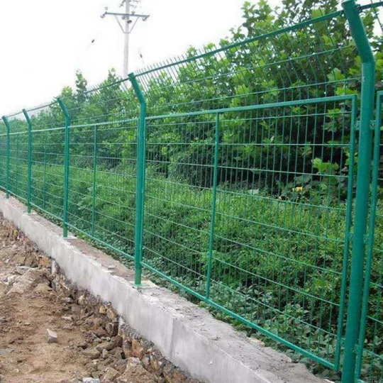 Factory welded wire mesh 4 6 gauge pvc coated temporary color green fence panel black wire