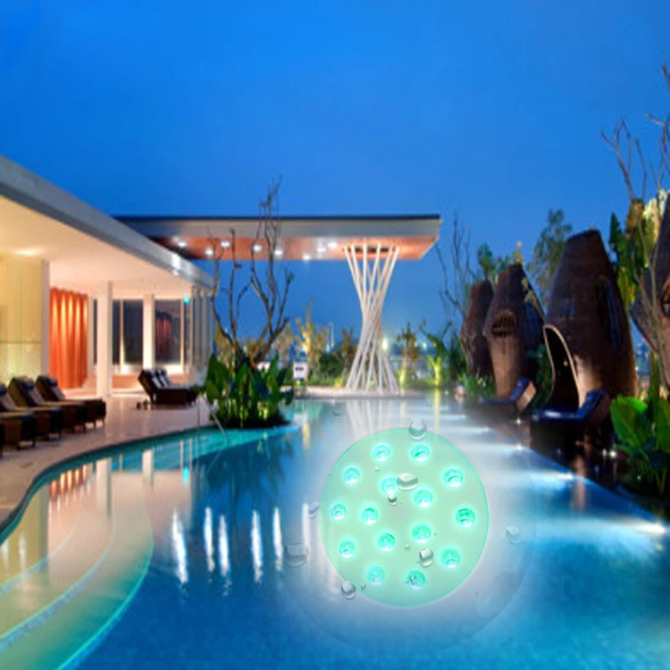 Одобрено CE, постоянный ток, 12 Вольт, заполненный смолой умный светодиодный подводный светильник для бассейна 7 Вт, 9 Вт, RGB