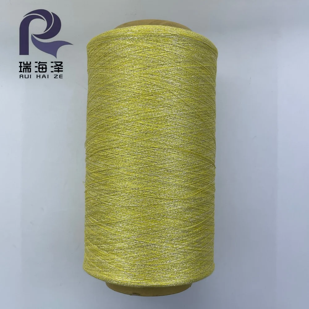 23NM/1 viscose lurex nylon  colored silk yarn gold and silver yarn for knitting
