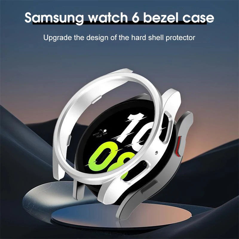 PC injection hollowed out protective shell bumper case watch cover for samsung galaxy watch 6 classic 40/44/43/47mm