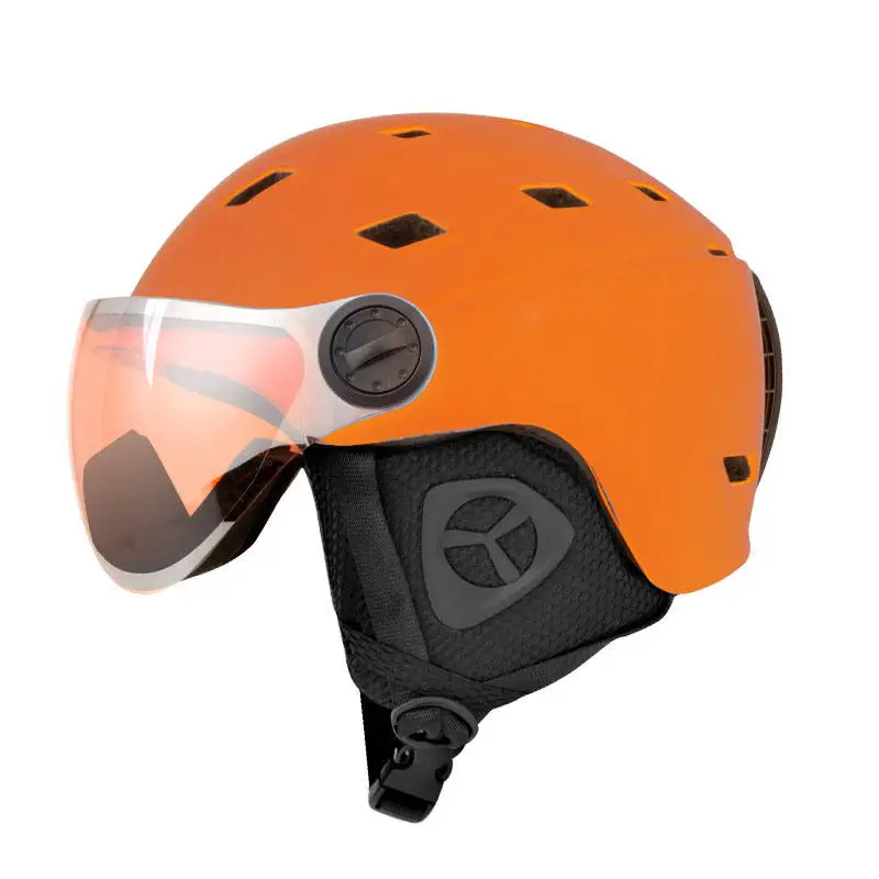 Fashion New Product 16-hole Breathable Adult Ski Helmet Lined With Velvet And Pc Shell High Quality Skateboard Snow Ski Helmet