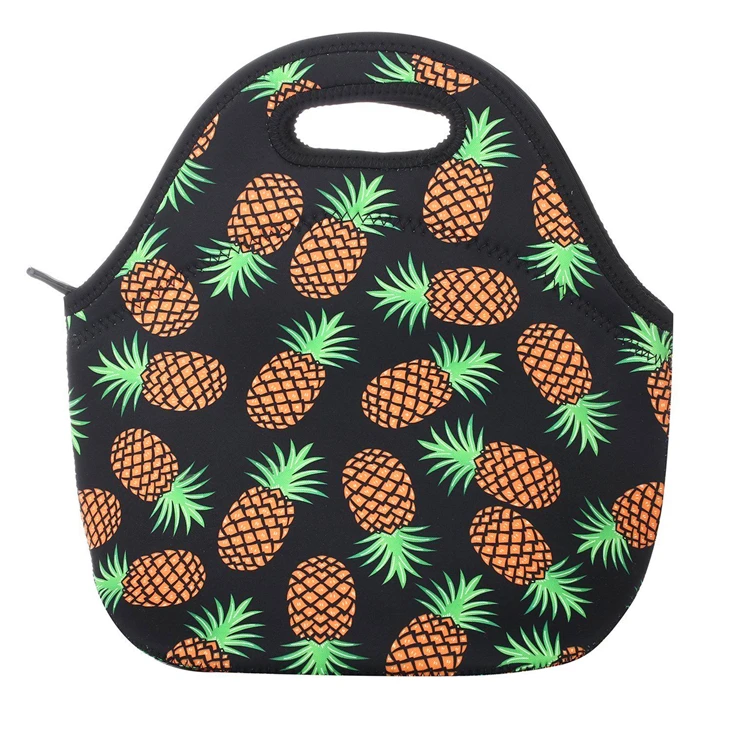 High Quality Neoprene Insulated Adult Food Cooler Lunch Tote Picnic Bags Cute Waterproof Lunch Bag for Men Women