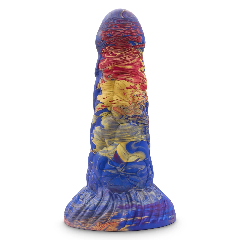 High Quality Skin Feeling Realistic Colorful ysCrtal Silicone Soft Didlos Huge Silicone Sex Toy Man Penis