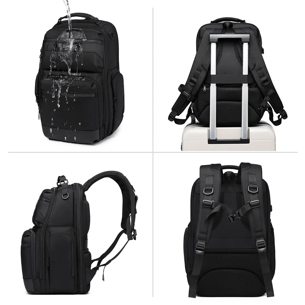 OZUKO 9770  Travel Polyester Laptop Backpacks for men waterproof 2024 Hot Item Lightweight Casual School Bag Business Backpack