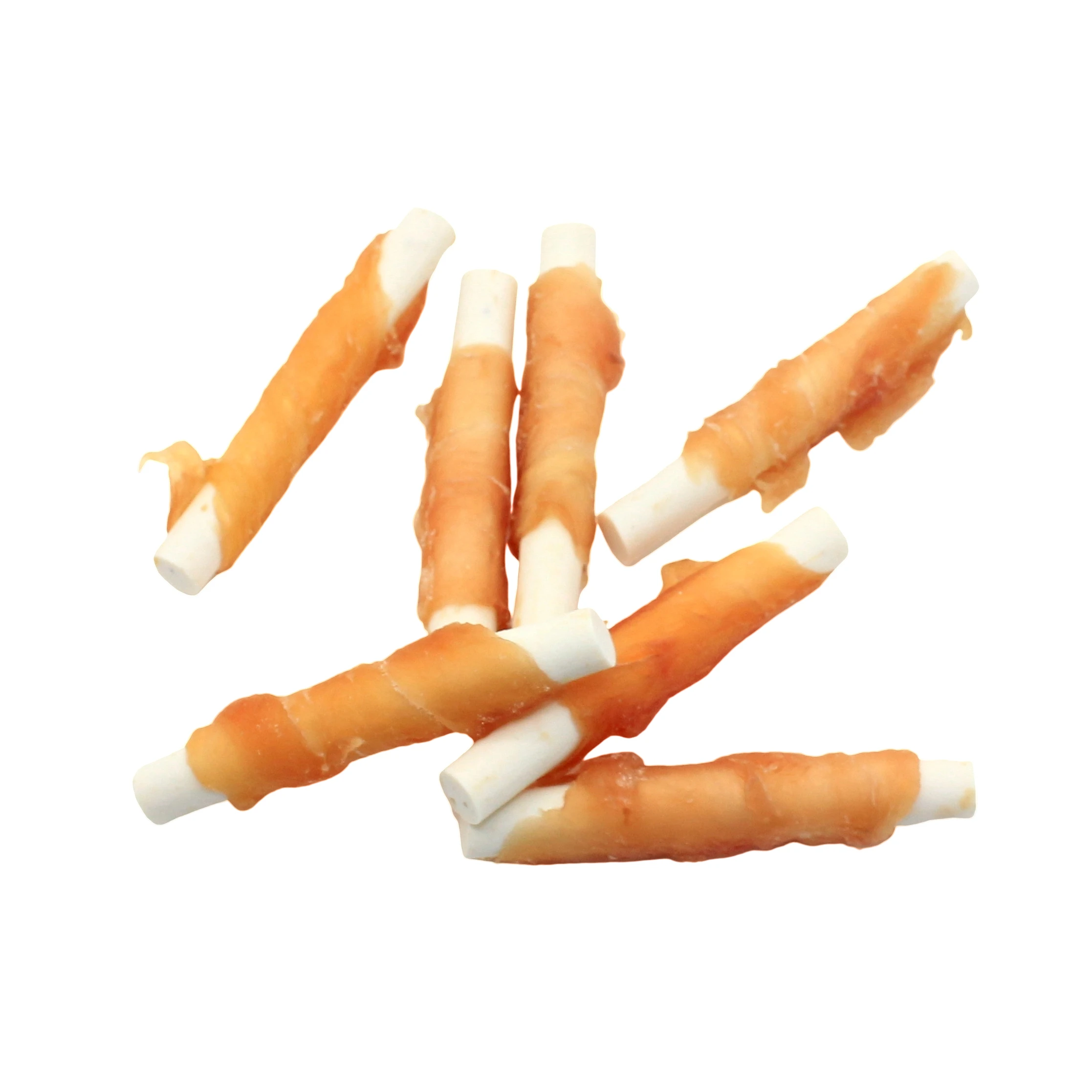 Hot Sale Healthy bones rawhide pressed wrapped meats mini rawhide pressed bones with chicken