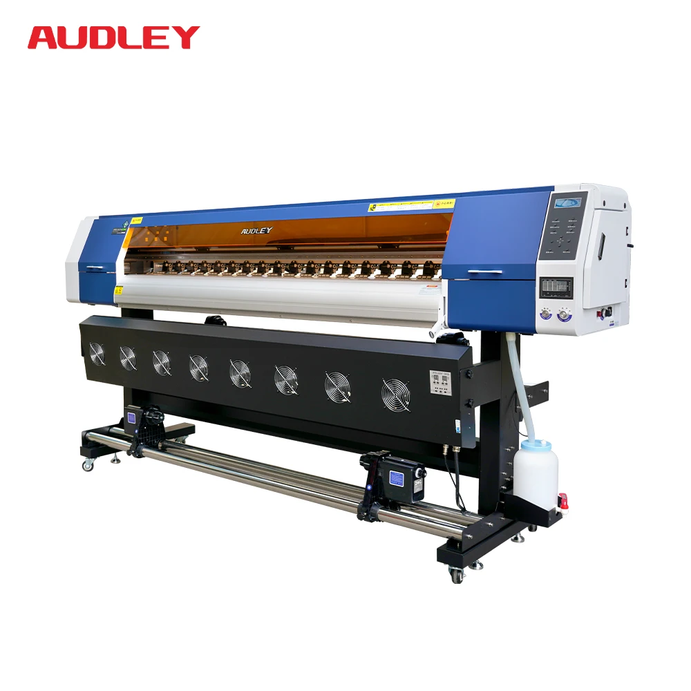Audley wide large format printer 1.6m 1.8m 3.2m i3200 xp600 eco solvent printer machine 2pcs i3200 head inkjet printers price