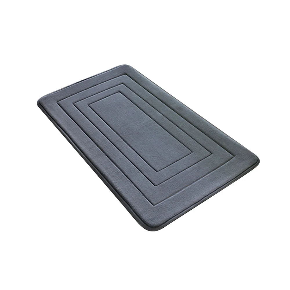 Fuper absorbent bath mat quick drying bathroom rug dry fast soft diatomite Memory foam bath mat with  non-slip