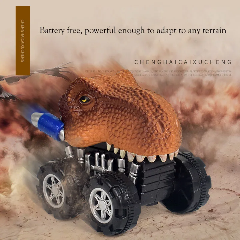 Kids Mini Dinosaur Toys Pull Back Cars