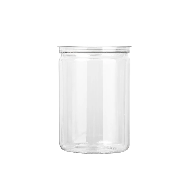 Wholesale  Pop Top Cans Transparent Plastic Empty Jars End Packaging Tuna Pet Cans For Food Canning With Pull Ring Lid