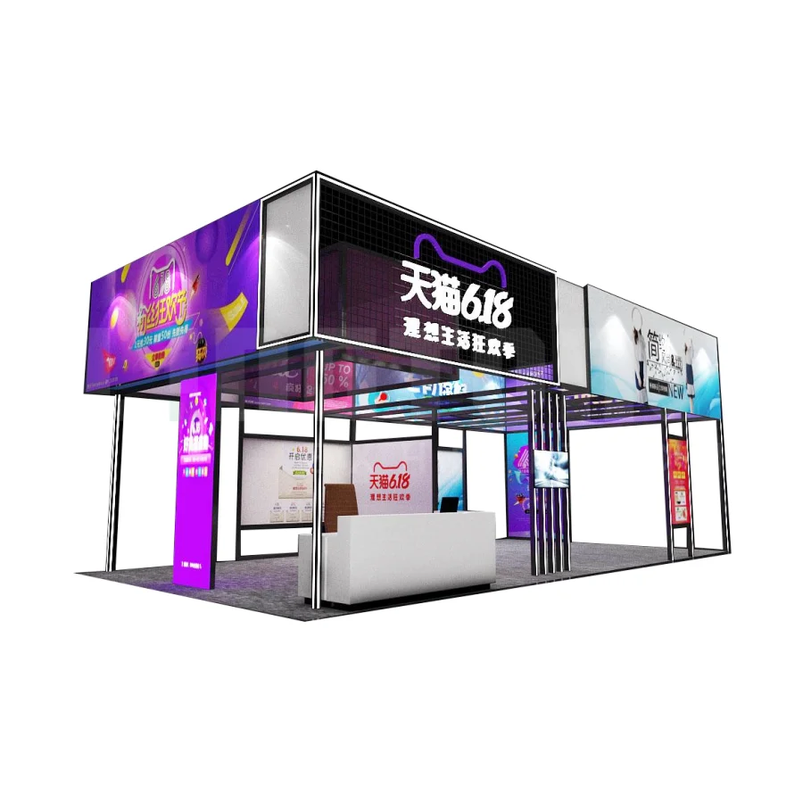 Fast Assemble Aluminum 10X10 Trade Show Booth Modular 3X3m Exhibition Booth Stand