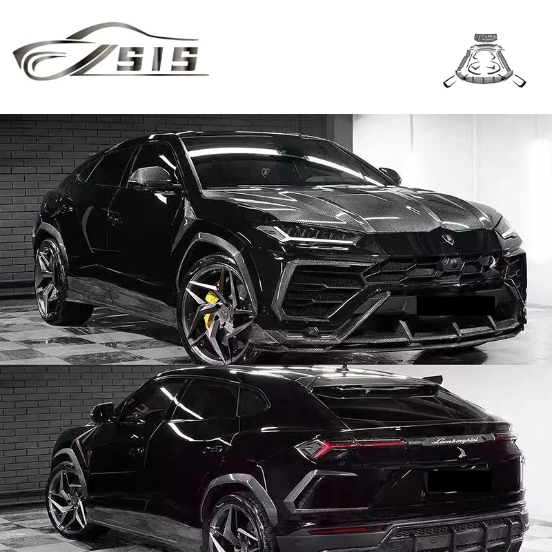 LB Urus Upgrade Top Style Bodykit For 2021 Year Urus Carbon Fiber Material Front Lips Rear Diffuser Side Skirts Car Over Fenders