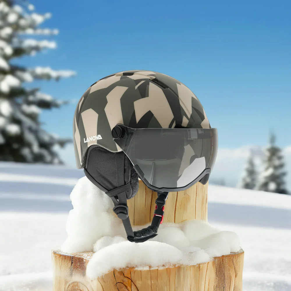 Ski protective helmet Factory sports & entertainment insert Bluetooth audio Thermal protection OEM &ODM skiing helmet