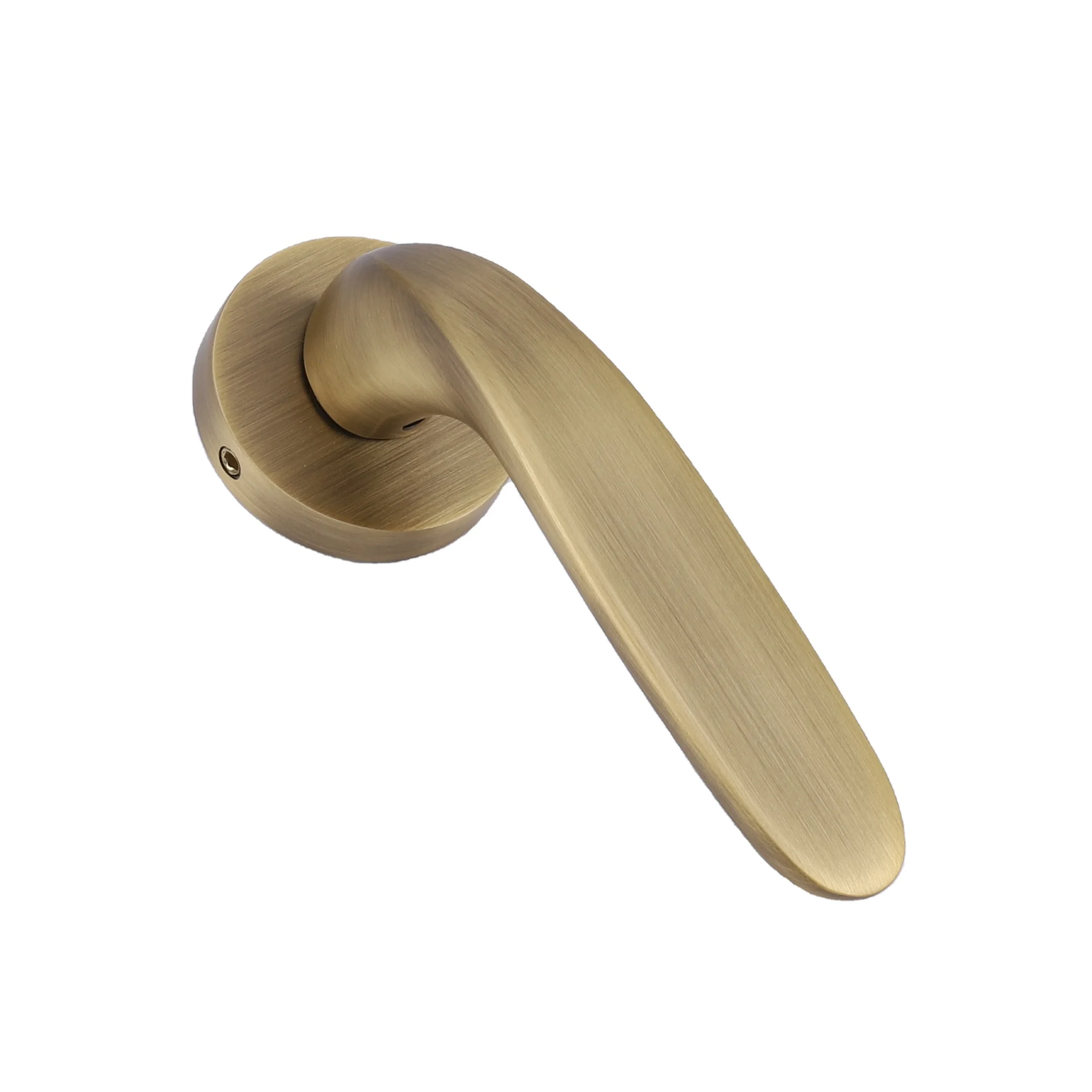 Современный портативный медный замок для спальни, проходной дверной матовый замок, дверные ручки