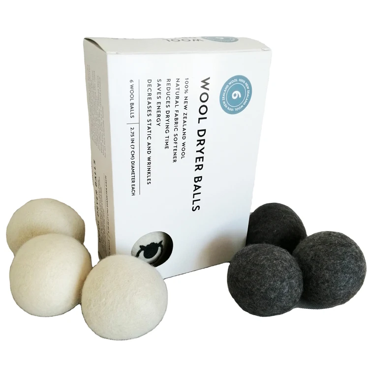 
Eco Friendly Nepal Made Natural Fabric Softener Handmade 100% Organic Wool Dryer Balls (6 Pack) Natural and Unscented  (1600221714810)