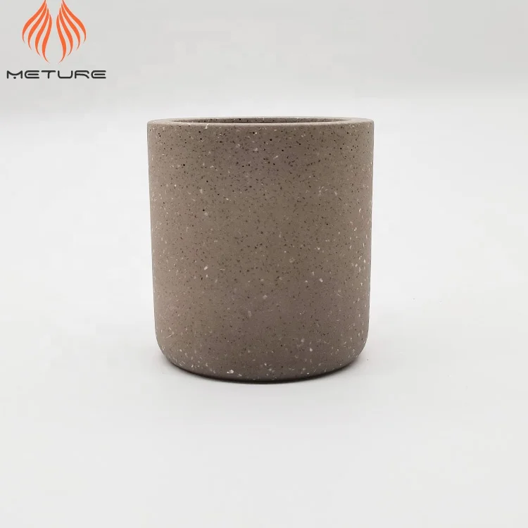 Various Red grey white terrazzo cement flower planters indoor