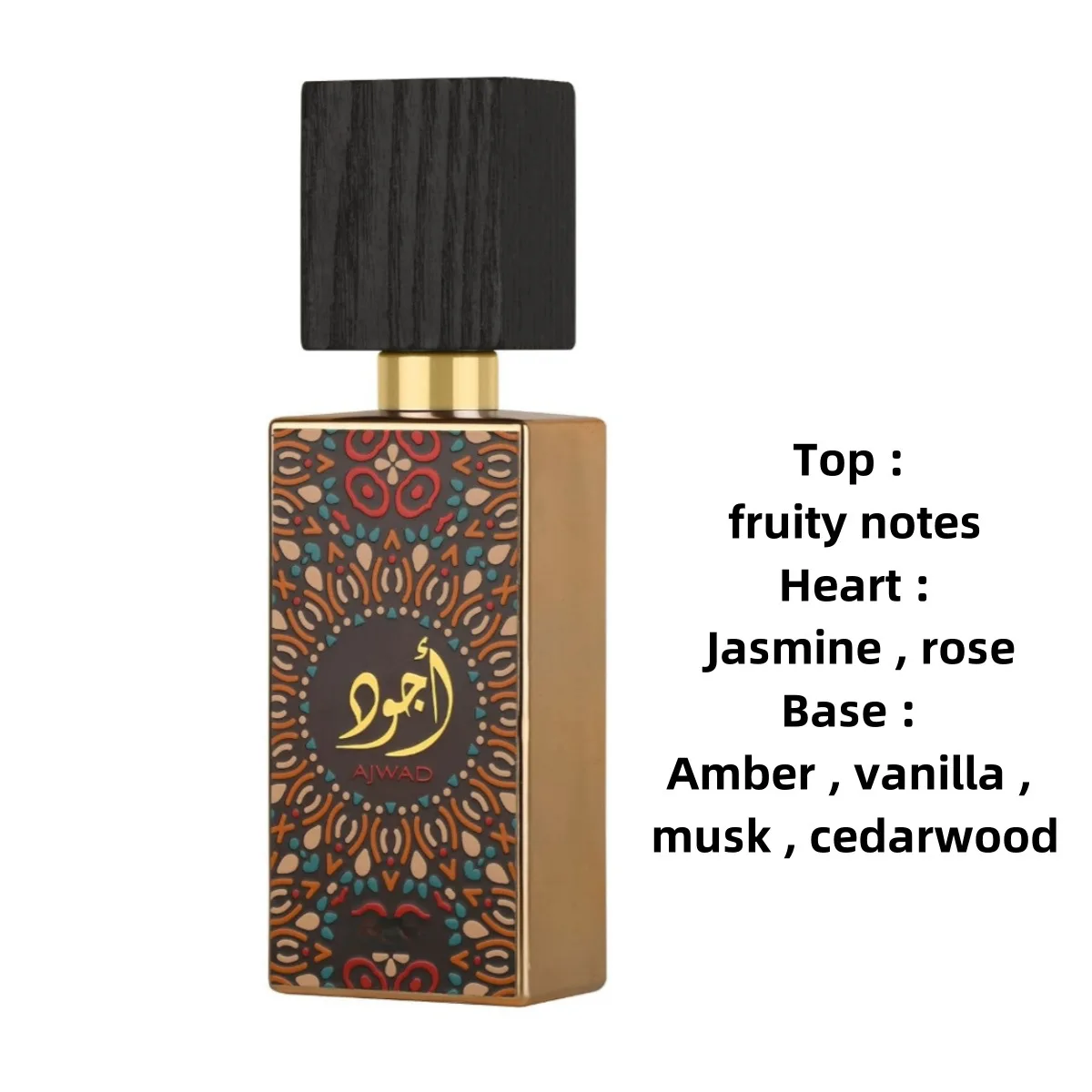 Wholesale 60ML LATTAFA AJWAD Arabic Perfume Unisex Middle Eastern Dubai Fragrance Exotic Long Lasting Scent