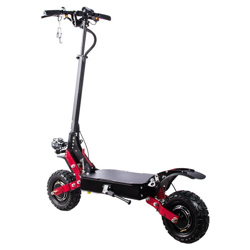 new  50mph 80km/h e-scooter 11 inch big wheel 60v fast off road dual motor 5600w e escooter adult electric scooter with seat