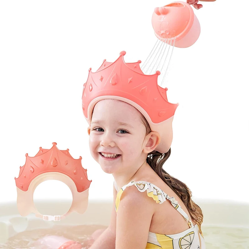 silicone baby bathing hat waterproof large baby shower cap for protector head eye ear shampoo caps visor hat for kids toddler