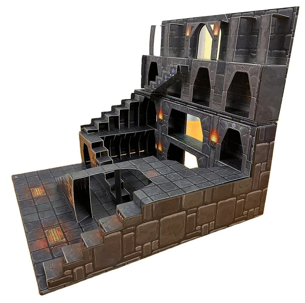 custom Christmas gift puzzle 2D figure 3d die cut paper crafts Terrain for LOL Dungeons and Dragons D&D board RPG game