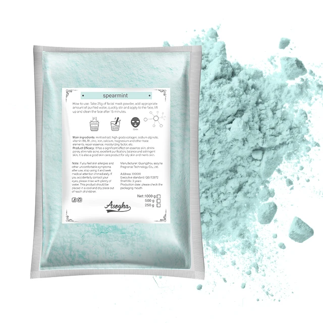 mineral mask girl face masks Natural tea tree Disposable Face Powder Green Clay Mask for Pimples and Acne Treatment Skin Care