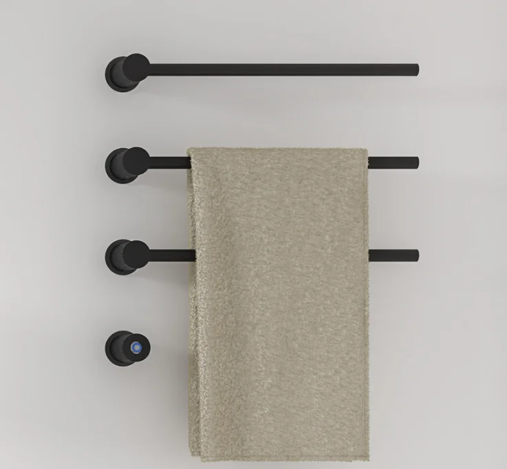 Newest Design 304 Stainless Steel Electric Heating Towel Rack 3 Bars Bathroom Heated Rail Towel Warmer Radiator
