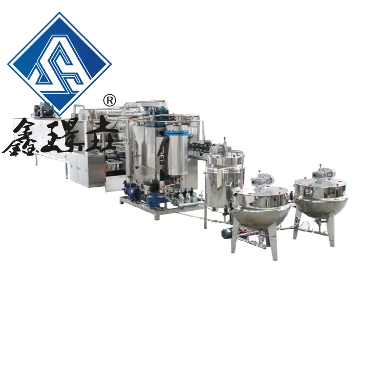 factory Industrial commercial high production fully automatic toffee and caramel candy machine production line