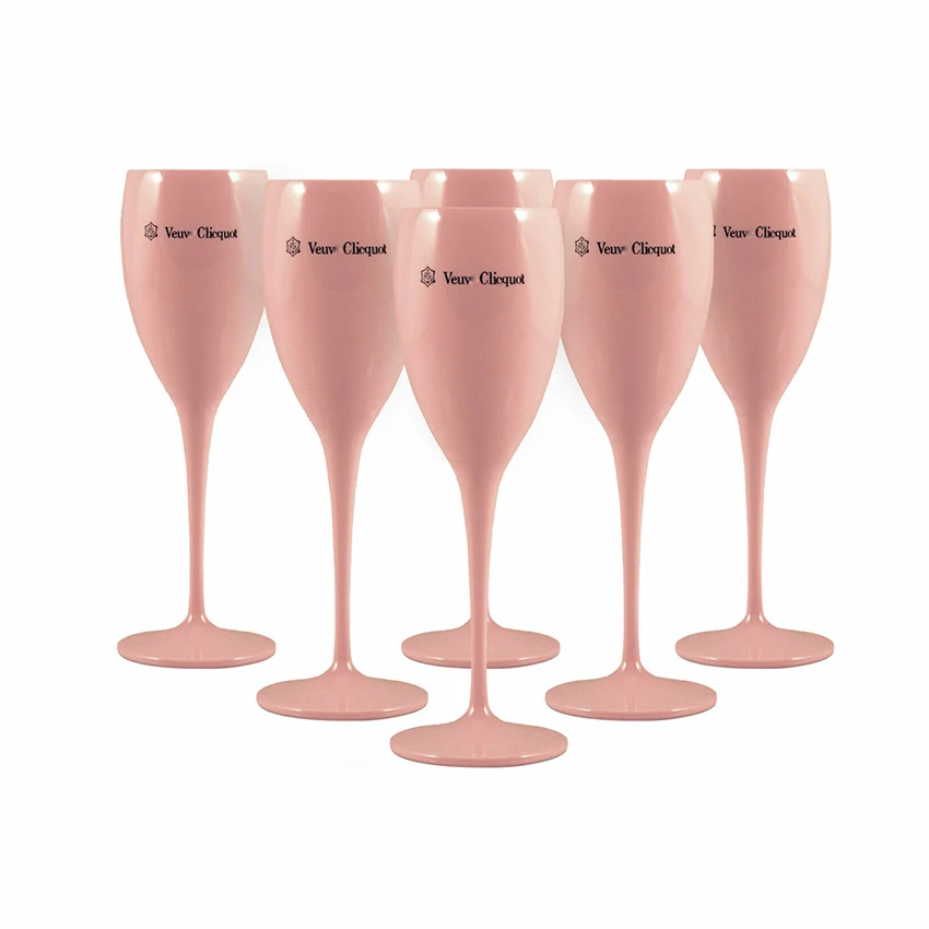 VGEET Creative plastic wine glass wholesale custom plastic champagne flutes