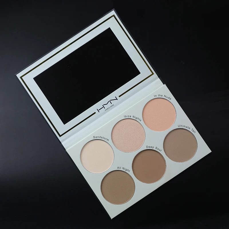 HMN Natural Brightening Face Makeup Fine Texture Highlight Contour Powder Palette