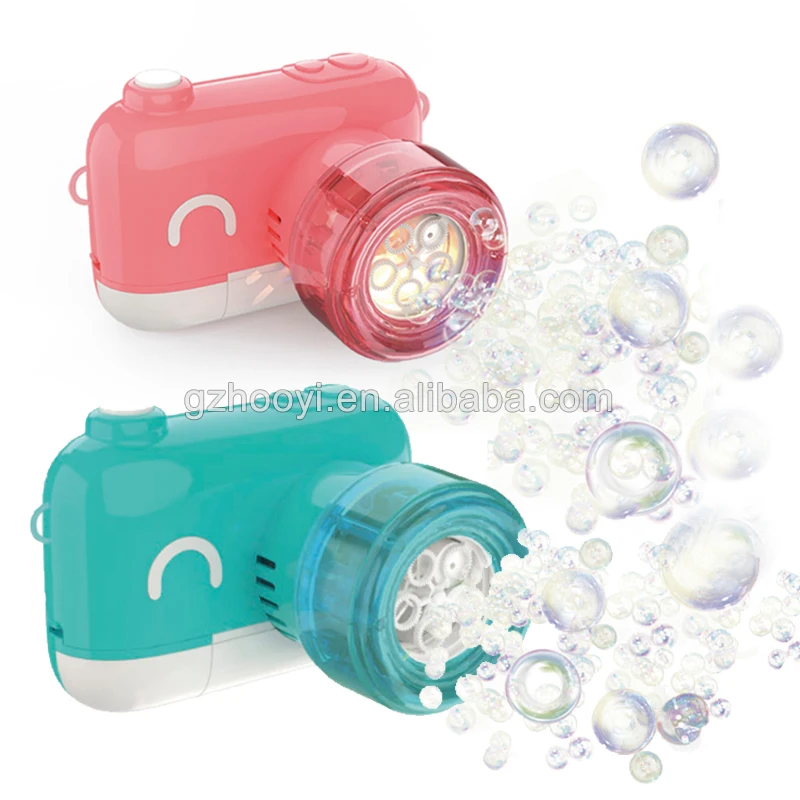 Automatic Bubble Camera Lighted Up Bubble Maker Camera  with Music Bulk For Toddlers Girls Outdoor Toy