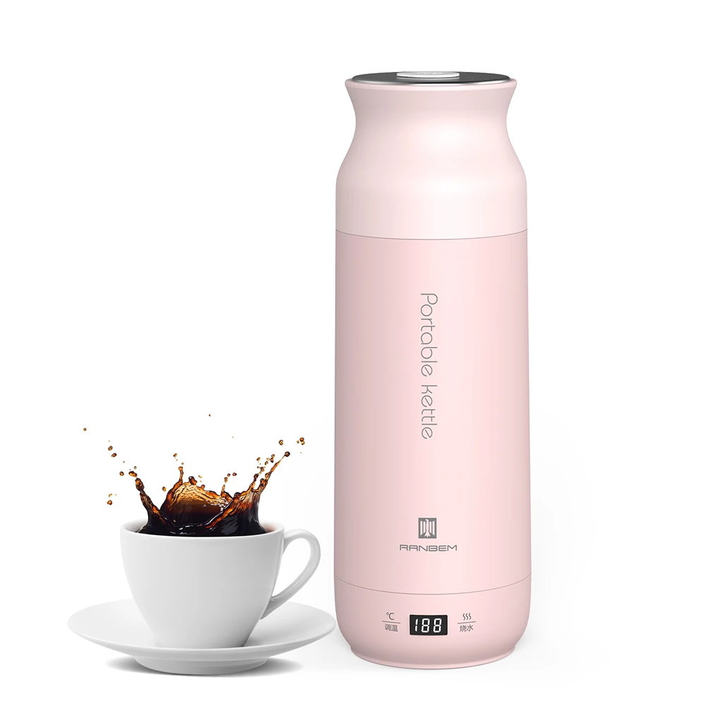 304 stainless steel plastic mini 0.4l  for hotel room water pink intelligent chinese 24 hour to keep warm electric kettle