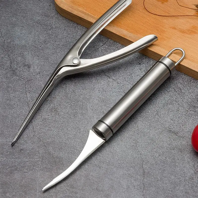 Shrimp Stripper Line Clip Knife Stainless Steel Kitchen Tool