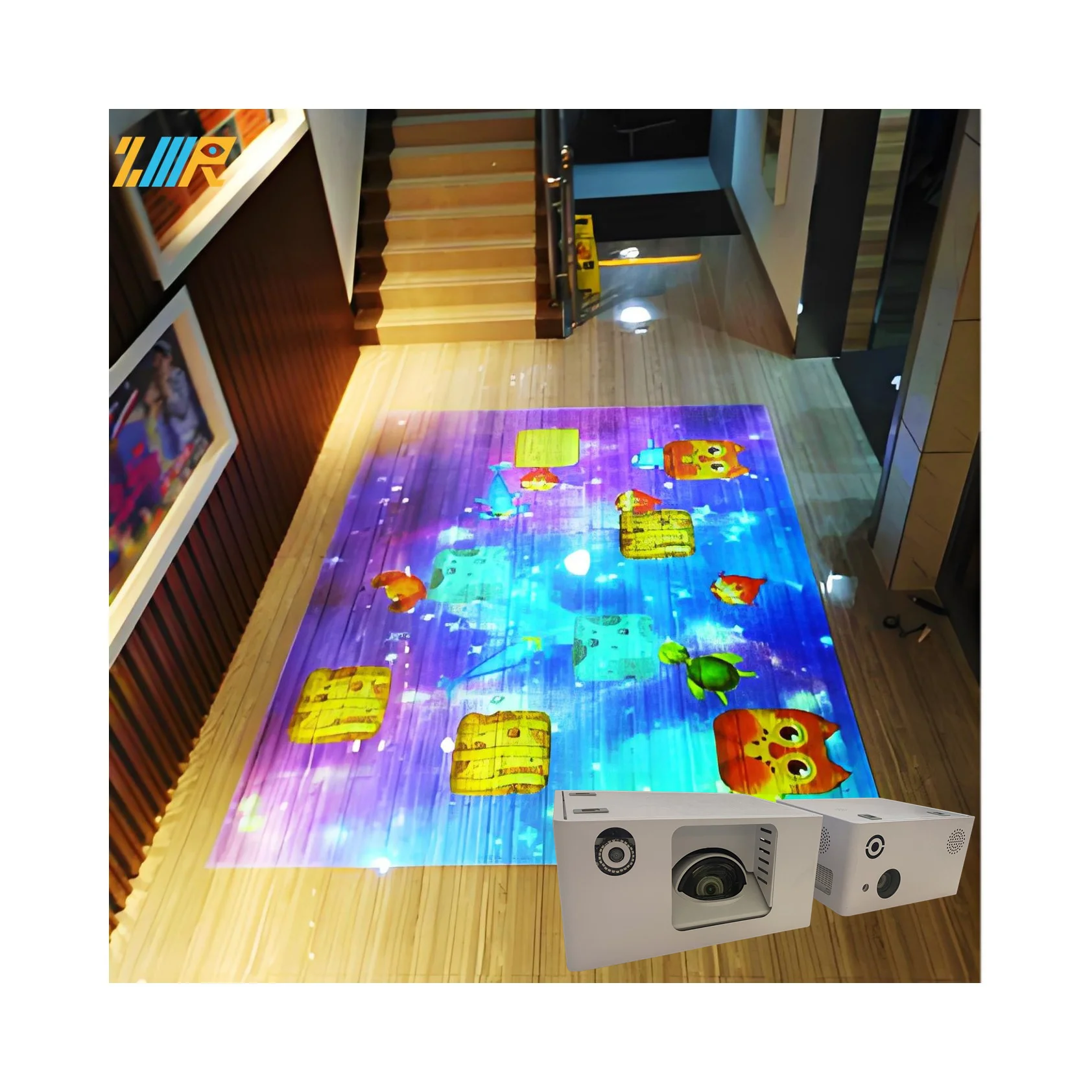 interactive floor projection sensor indoor interactive floor projection system interactive floor system projector kids game