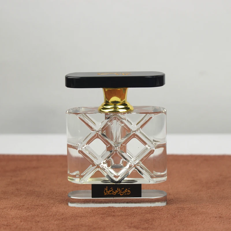 6ml Moulded Crystal Perfume Oil Dropper Attar Bottle With Custom Logo