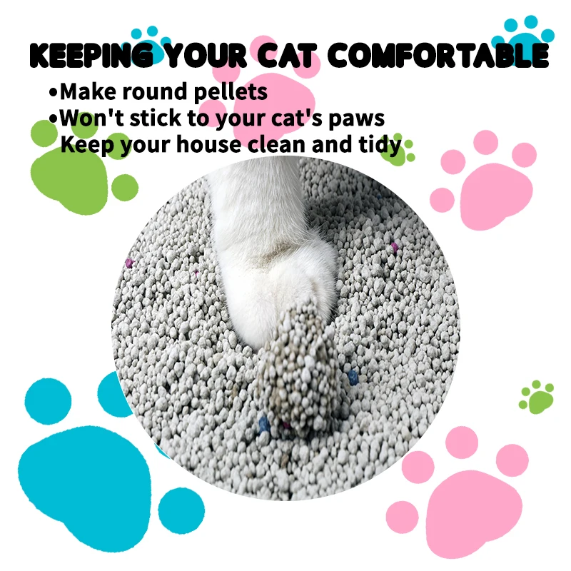 Hot Sale Feline Fresh Bentonite&Tofu cat sand litter supplier Bentonite Mineral Cat Litter Sand