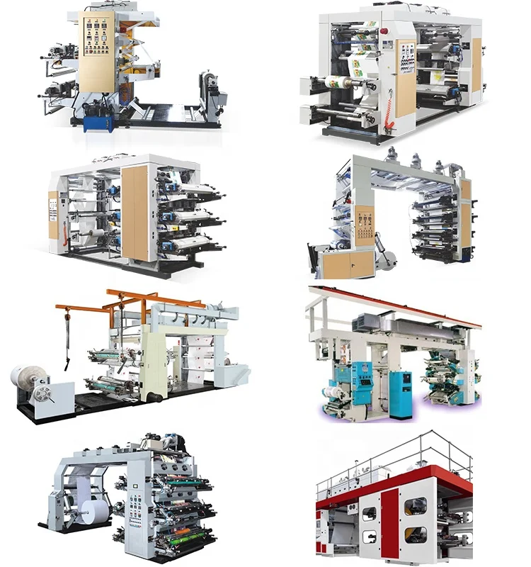 High Speed 80m/min Doctor Blades Two Colors Flexographic Printing Machine for Flexo Printing Paper BOPP OPP PP PE Plastic Film