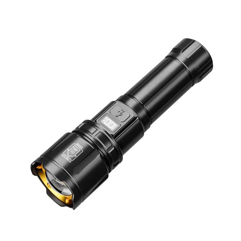 Flashlights High Lumens Rechargeable, Super Bright 1000000 Lumen Zoomable Portable Waterproof 4 Modes Torch Lights for Emergency