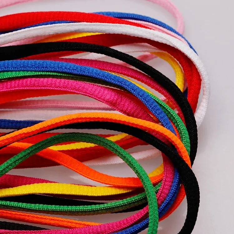 Custom Fashion 10 Colors Sport Running Shoe Strings 120cm Athletic ShoeLaces Half Round Oval Shoes Laces