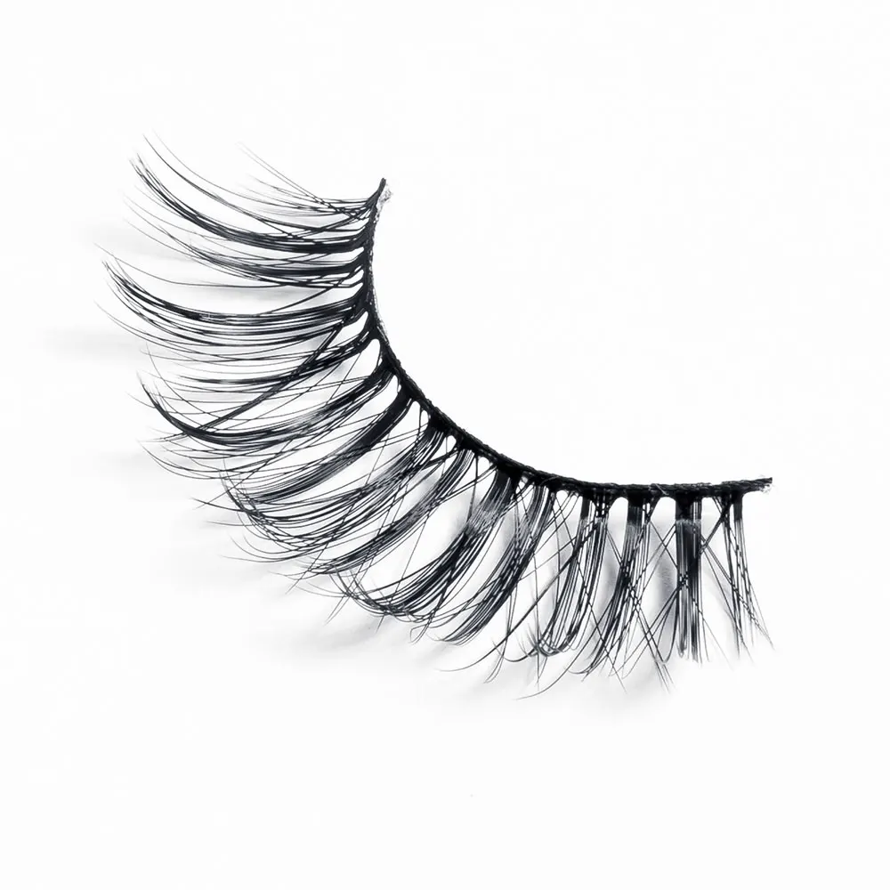 
10 Styles Natural Fluffy Wholesale Glue Eyelashes Faux Mink Eyelashes 