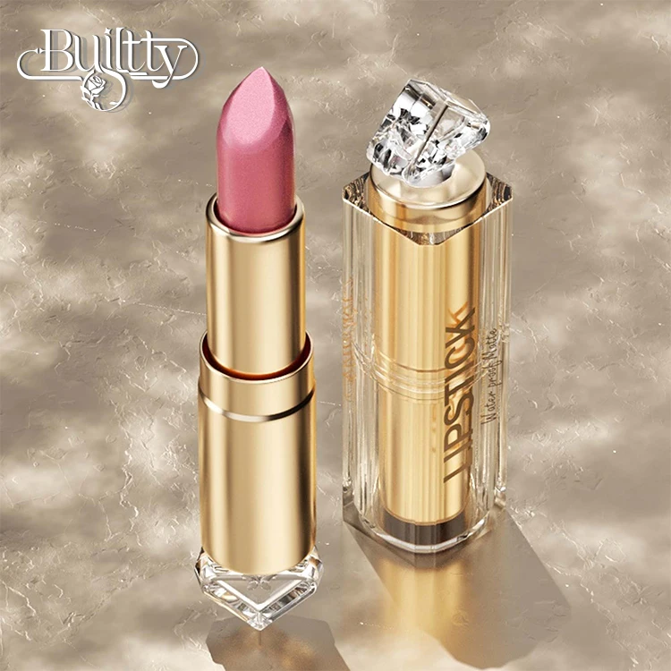 Long-Lasting Pink Matte to Glitter Moisturize Peel-Off Lipstick Waterproof Pearling Stick Form for Lips Makeup