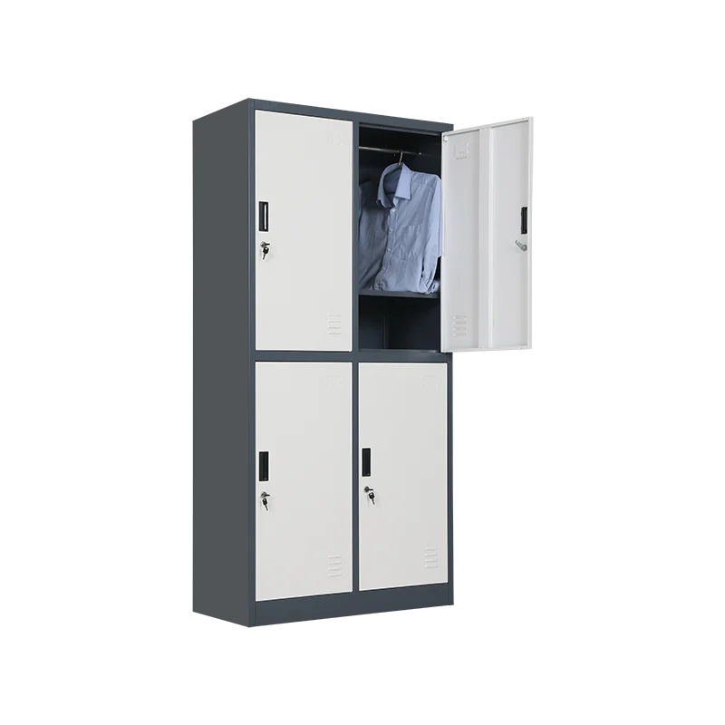 Stainless steel wardrobe Multi-function 4  doors  clothes closet