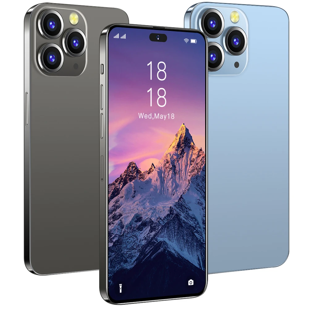 Wholesale New Original Phone 14 Pro max Smartphone 16GB+1TB 48MP+108MP Dual SIM Card 7800mAh 5G Mobile phones